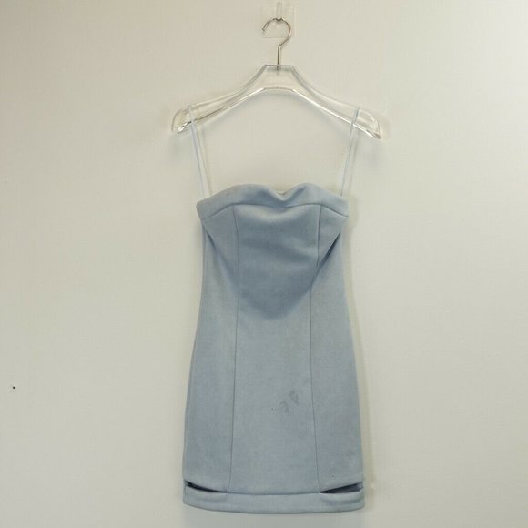 B x Runaway Dresses & Skirts - B x RUNAWAY Dress Baby Blue Bodycon Mini XS Sleeveless Stretch Sweetheart Fitted